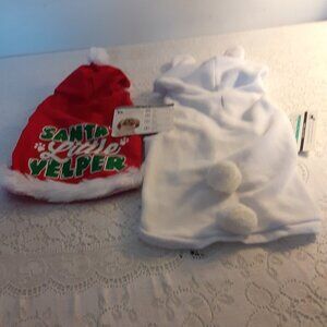 Holiday Time (S) Santa Hoodie & Wag &  Bone (S) Easter Bunny Outfit.